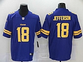 Nike Vikings 18 Justin Jefferson Purple 2020 NFL Draft Color Rush Limited Jersey,baseball caps,new era cap wholesale,wholesale hats